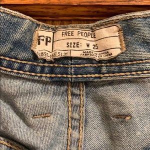 Free people distressed skinny jeans